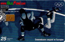 TARJETA TELEFONICA DE BULGARIA, OLYMPICS, Greco - Roman Wrestling, FON-C-0273. (150) - Giochi Olimpici