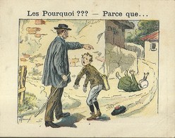 1400 " LES POURQUOI ??? ..... PARCE QUE ..... " FIGURINA DIDATTICA FRANCESE  ORIGINALE - 0-6 Años