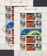 Raumfahrt USSR 1965 Guinea Block 10 **/o 22€ Kosmonauten Raumschiff-Kopplung Rakete S/s Blocs Space Sheets Bf Africa - Collections