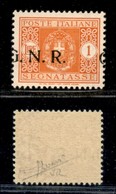 REPUBBLICA SOCIALE  - GNR VERONA - 1944 - 1 Lira Segnatasse (55 D) Con G A Cavallo + Punto Piccolo Dopo R - Gomma Integr - Sonstige & Ohne Zuordnung