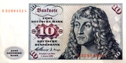 Germany West 10 Deutsche Mark, BRD-7a/Ro.263a (Serie D/G) - EF/XF - 10 Deutsche Mark