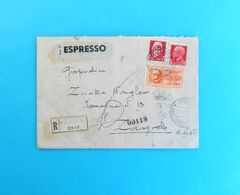 WW2 - 1942. Travelled Spalato To Zagreb - CENSURE - REGISTERED & EXPRESS LETTER Censura - Posta Raccomandata + Espresso - Croatian Occ.: Sebenico & Spalato