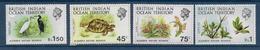 BRITISH INDIAN OCEAN TERRITORY - YVERT N° 39/42 ** MNH - COTE = 25 EUR. - FAUNE ET FLORE - TORTUE ... - Territoire Britannique De L'Océan Indien