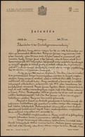 1919 A M. Kir. Állami Rendőrség Budapesti Főkapitányságának őrmestere által írt Jelentés Rablási ügyben - Autres & Non Classés