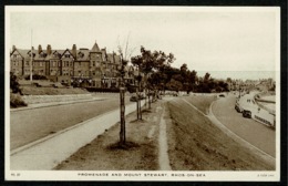 Ref 1230 - Raphael Tuck Postcard - Promenade & Mt Stewart Rhos-on-Sea - Denbighshire Wales - Denbighshire