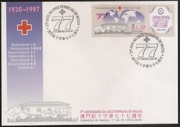 Macau Macao Chine FDC 1997 - Aniversário Da Cruz Vermelha De Macau - 77th Anniversary Of Macao Red Cross - MNH/Neuf - FDC