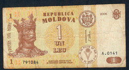 MOLDOVA P8g 1 LEU 2006   # A.0141  VF NO P.h. - Moldawien (Moldau)