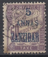 #131# ZANZIBAR TAXE N° 5 Oblitéré - Oblitérés