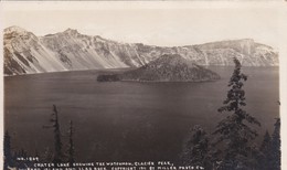 Etats-Unis > OR - Oregon > Crater Lake Showing The Watchman Glacier Peak Wisard Island And Llao Rock Photo Miller - Altri & Non Classificati