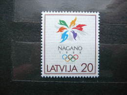 Winter Olympic Games, Nagano'98 # Latvia Lettland Lettonie # 1998 MNH #Mi. 474 - Hiver 1998: Nagano