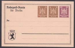 PP 87 A 1/02 , Seltene Rohrpostkarte "Berlin", * - Postkarten