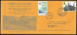 1978 - GREAT BRITAIN - Cover The Railway Museum [Ravenglass] + Railway+SG 1054 [Tower Of London] + SEASCALE - Chemins De Fer & Colis Postaux