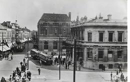 Old Real Photo Postcard, Cornhill And Tavern Street, Ipswich. No. 955. Tram Bus, Shops, Buildings, Street. - Ipswich