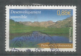 Le Développement Durable, Paysage Andorran,   Un Timbre Oblitéré 1 ère Qualité - Used Stamps