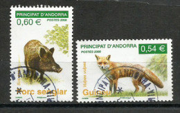 Le Sanglier & Le Renard Roux.  Deux Timbres Oblitérés  1 ère Qualité - Used Stamps