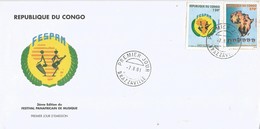 Congo 2001 Brazzaville FESPAM Music Festival FDC Cover - FDC