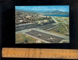 NICE Alpes Maritimes 06 : Vue Aérienne Sur L'aéroport International Airport Avions Aircraft Flughafen Flugzeug Aviation - Transport (air) - Airport