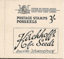 SOUTH AFRICA, 1948, Booklet 18*,  3/-, Springbok, Van Riebeeck's Ship, Gold Mine - Postzegelboekjes