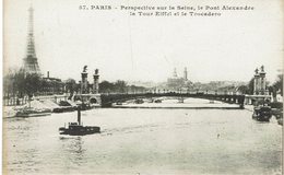 CPA - France - (75) Paris - Perspective Sur La Seine, Le Pont Alexandre - Die Seine Und Ihre Ufer