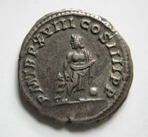 CARACALLA   (193 - 217) AD  -  AR Denarius  215 AD  -  ROME 3,29 Gr  -  A.Z.:  AESCULAPIUS  -  SUPER! - Les Sévères (193 à 235)