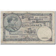 Billet, Belgique, 5 Francs, 1938-04-26, KM:108x, B - 5 Francs