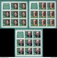 Russia 2016 - 3 Sheetlet Outstanding Lawyers Law Legislation Famous People Art Stamps MNH Michel  2391-2393 - Colecciones
