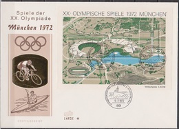 Bund FDC1972  MiNr.723 -726 Block 7  Olympische Sommerspiele München 1972 (dg 72) Günstige Versandkosten - 1971-1980