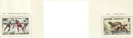 Saint Pierre & Miquelon 1959 Y&T N°360 à 361 - Michel N°390 à 391 * - Hockey Et Visons - Ongebruikt