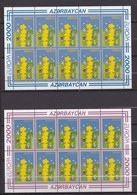 AZERBAIDJAN FEUILLE NEUVE** EUROPA 2000 TIMBRE N°393/94 - Azerbaidjan