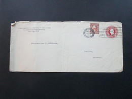 USA 1920 GA Umschlag Mit Zusatzfrankatur Und Perfin / Lochung! Guaranty Trust Company Of New York - Lettres & Documents