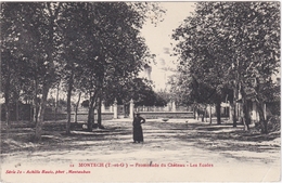 CPA N°12 Dept 82 MONTECH Promenade Du Chateau Les Ecoles - Montech