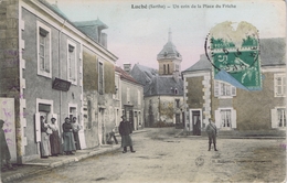 72 - Luché-Pringé (Sarthe) - Un Coin De La Place Du Friche - Luche Pringe