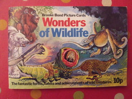 Album D'images Tea Brooke Bond Pictures Cards. En Anglais.wonders Wildlife. Merveilles Vie Sauvage. 1970. 50 Chromo - Albums & Catalogues