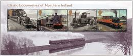 GROSSBRITANNIEN GRANDE BRETAGNE GB 2013 MS LOCOMOTIVES OF NORTH IRELAND MNH SG MS3498 SC SH3197 MI B82-3482-5 YT F2883-6 - Unused Stamps