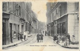 St Saint-Péray (Ardèche) - Grande Rue - Carte N° 4 Animée (commerces, Enfants) Non Circulée - Saint Péray