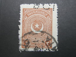 TÜRKEI  , Perfin , Perfore , Lochung - Used Stamps