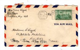 Lettre , ETATS UNIS , CHEYENNE , WYO. , 1950 , 5 Vignettes Au Verso , Voir 2 Scans - Autres & Non Classés