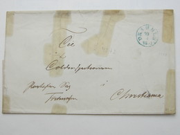 1857 , DRAMMEN ,Brief Nach Christiania Mit Siegel + Inhalt - ...-1855 Prephilately