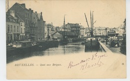 BELGIQUE - BRUXELLES - Quai Aux Briques - Transport (sea) - Harbour