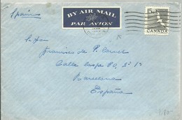LETTER ONTARIO 1953 - Storia Postale