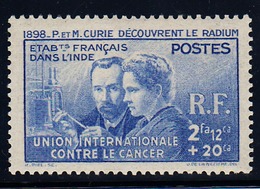 INDE - N°115* .  MARIE ET PIERRE CURIE. - 1938 Pierre Et Marie Curie