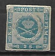 DANEMARK   -  1854 .   Y&T N° 3 * - Unused Stamps