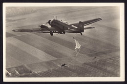 UNSERE LUFTWAFFE - PARACHUTT PARATROOPER NAZI GERMAN OLD POSTCARD (see Sales Conditions) - Parachutisme