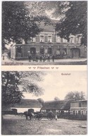 PITSCHEN Bei Uckro Stadt Luckau Gasthof Bödig Gutshof Pferde Wagen FeldPost Gelaufen 11.5.1917 Druck Bereits 1913 - Luckau