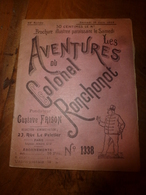 1923 LES AVENTURES DU COLONEL RONCHONOT ---> Le Perroquet Blanc...... - Other & Unclassified