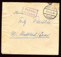 Sarre - Enveloppe En Franchise De Theley  En 1946 - O 352 - Lettres & Documents