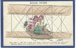 CPA CHAGNY Illustrateur Arabe Aviation Satirique Caricature écrite Algerie - Chagny