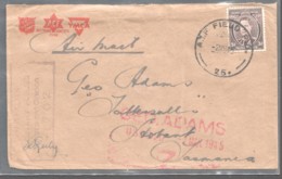 1942 Censored Military Air Letter ToTattersalls A.I.F. Field P.O. 25 Darwin NT - Lettres & Documents
