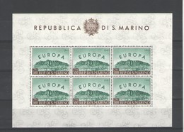 SAN MARINO 1961 EUROPA FOGLIETTO ** MNH LUSSO - Blocs-feuillets