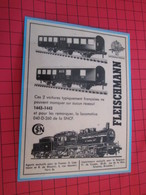 Page De Revue Des Années 60/70 : PUBLICITE TRAIN ELECTRIQUE FLEISCHMANN Dimensions : Voir Quadrillage 1x1cm - Other & Unclassified